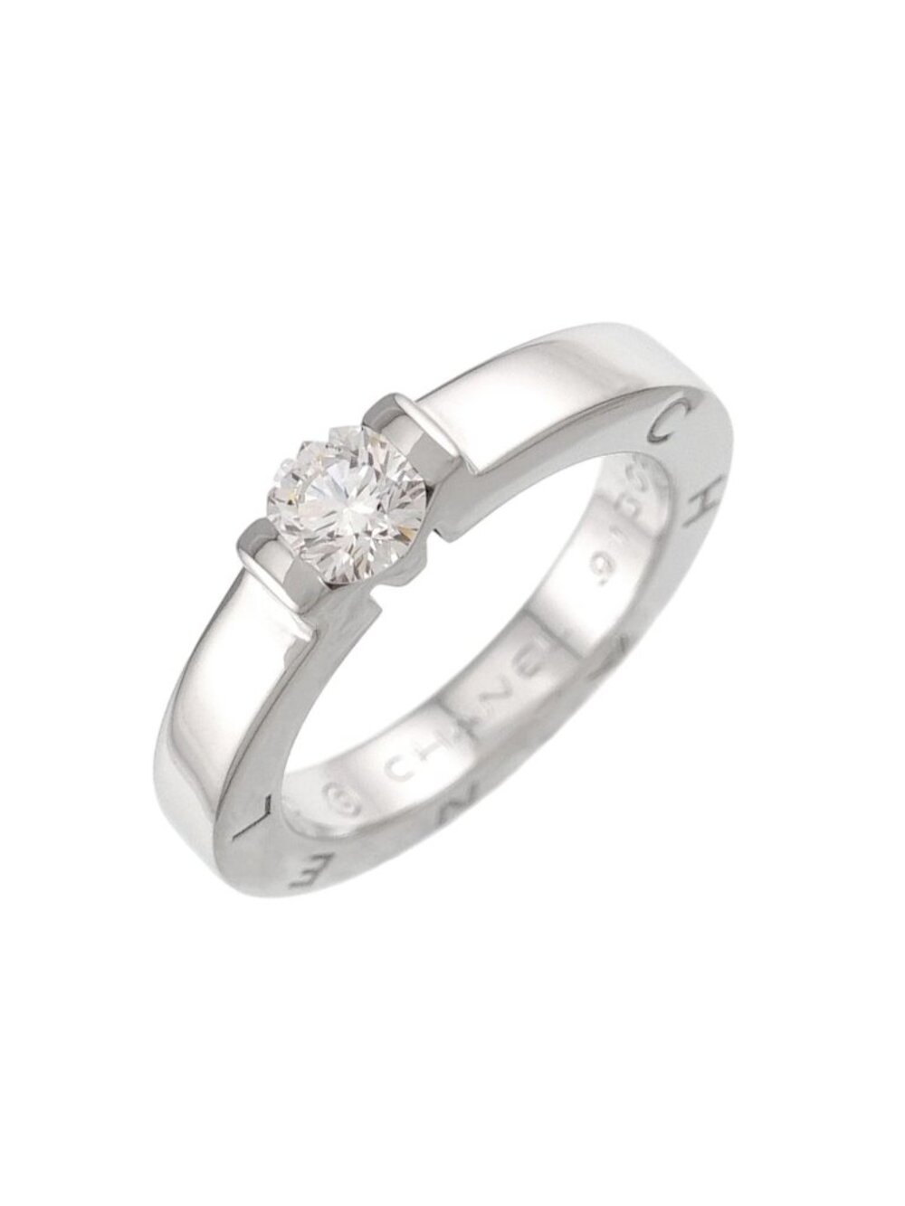 Chanel Diamond Ring Pt Platinum